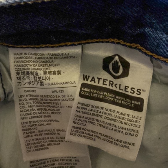 LEVI’S HIGH LOOSE JEANS CUSTOM SIZE 23 PREMIUM DENIM WITH PATCHES - Picture 8 of 8